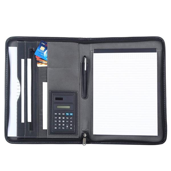 Buy cheap Black PU Leather Business Portfolio For Business Travel / Daily Use from wholesalers