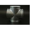 Buy cheap Silver Lined 4 way elbow pipe fitting Ductile iron Grooved from wholesalers