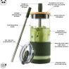 Buy cheap Glass Cups With Lids and Straws -20 Fl Oz- Perfect Size Iced Coffee Cup - Smoothie Cup With Bamboo from wholesalers
