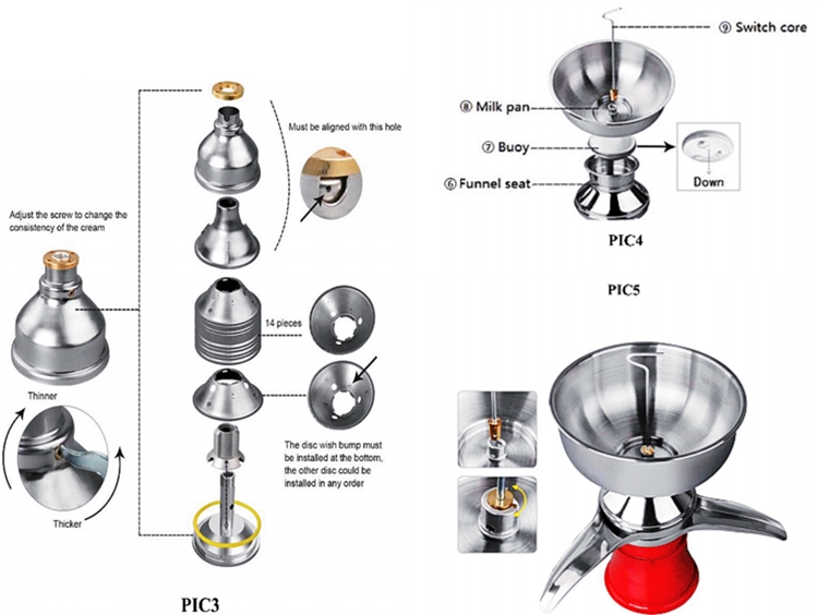 ZONELINK automatic centrifuge milk cream electric centrifugal separator with 304