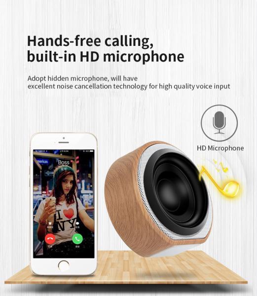 Buy cheap Wooden Wireless Bluetooth Speaker BT4.2 HIFI Sound 400mah Battery from wholesalers