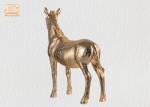Decorative Gold Leaf Polyresin Animal Figurines Horse Sculpture Table Statue