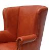 Buy cheap High Back Genuine Cow Antique Leather Armchairs Defaico Furniture from wholesalers