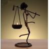 Buy cheap Creative Iron African Girl Candle Holder for Home Decoration from wholesalers