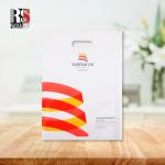 Custom Print Logo Luxury Plastic Handle Shopping Bags Handle Bag For Clothing