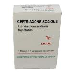 Buy cheap Ceftriaxone Sodium For Injection 1g/12ml+10ml water, 1pc+1pc/box, GMP medicine from wholesalers