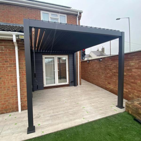 Buy cheap 5x3m Aluminum Louvered Pergola Villa Garden Landscape Leisure Shading Gazebo from wholesalers