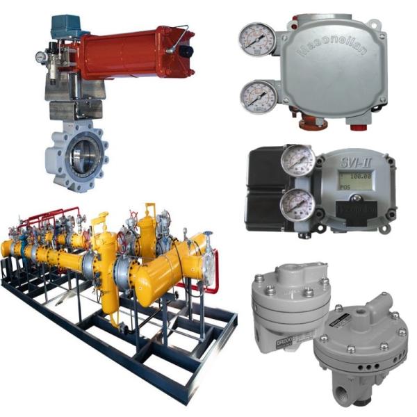 Valve Switching Skid Masoneilan 33000 Stainless Steel Butterfly Valve SVI1000