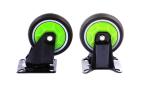 4 Inch Mute Heavy Duty Trolley Cart Wheel Harmless Rubber Material