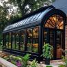Buy cheap Glass Sunroom Entrance Door Wrought Iron Waterproof Greenhouse Metal Villa House Decoration from wholesalers