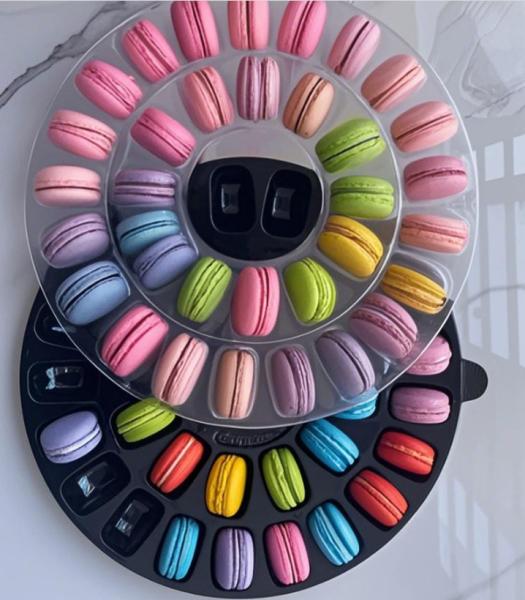 40 Pieces Macaron Packing Box Korean Cookie Baking Clear Snow Crisp Chocolate