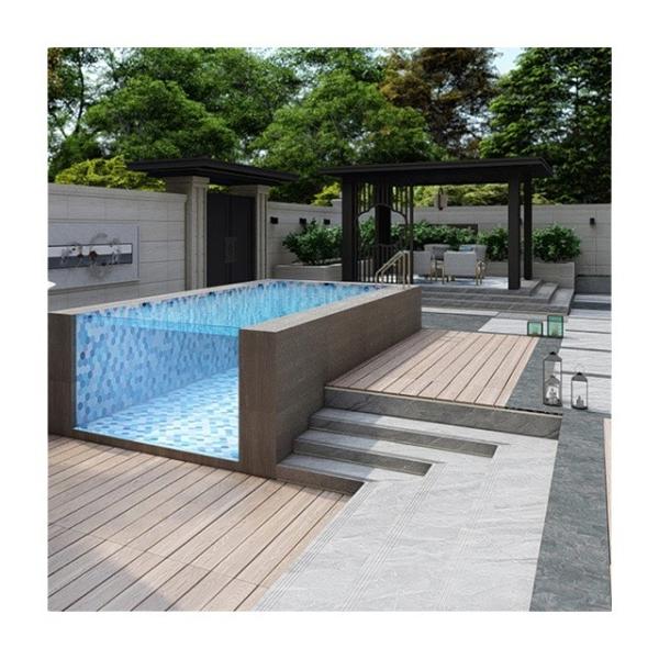 Buy cheap 100mm High Light Transmission Diaphaneity Aupool Above Ground Fibreglass Swimming Pool from wholesalers