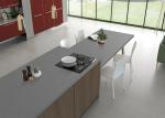 High Tenacity Grey Quartz Countertops Quartz Engineered Stone Slabs Easy Clean