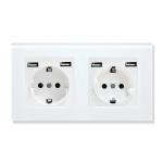 60mm AC250V Electrical Wall Socket Bottom Box 4 Usb Plug Socket Port