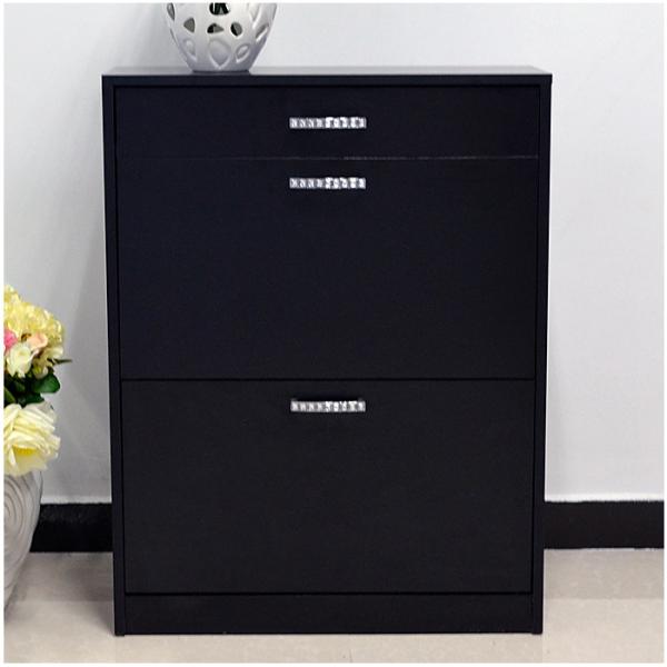 Buy cheap Three Door 12KG 80cm height Wood Shoe Organizer Cabinet from wholesalers