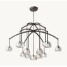 Buy cheap Bedroom Crystal Modern Hemisphere Round Chandelier 60W from wholesalers