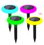 Color Waterproof IP65 Outdoor Flat Solar Lights 50lm Auto Charging
