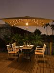 Aluminum Frame Garden Cantilever Parasol Umbrella Accept Customized OEM