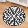 Buy cheap 3D Geometric Pattern Round Chair Mat Living Room Sofa Floor Carpet from wholesalers
