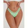 Buy cheap Seamless Lace Underwear For Women Stretchy Casual Thong Low Rise Bow Decor Bikini Panty from wholesalers