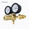 Buy cheap Brass Nitrogen Regulator 0-600PSI CGA580 Inlet Connection Gas Pressure Gauge for HVAC Purging from wholesalers