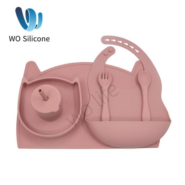 Buy cheap CE CPC Multicolor Silicone Dinner Plate Set BPA Free from wholesalers