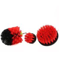 Buy cheap Power Scrub 3 Piece Drill Brush Set Polypropylene Nylon Red Color 3.5" product