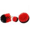 Buy cheap Power Scrub 3 Piece Drill Brush Set Polypropylene Nylon Red Color 3.5" from wholesalers