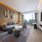 Ash Wood Frame Double Bedroom Set For Sheraton By Marriott Resort Busines Hotel