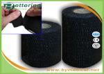 Black / White Cotton EAB Elastic Adhesive Bandage , Finger Wrap Tape Light