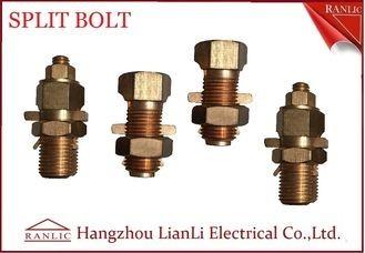 Buy cheap Yellow High Strength Split Bolt Connectors Bond Wires Brass Electrical Wiring Accessories from wholesalers