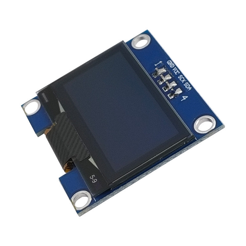1.3 Inch Oled Display， 128x64 Resolution， 4pins Iic Interface， White Blue Oled Display With Pcba