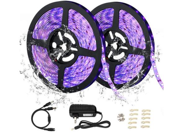 Buy cheap LED UV Black Light Strip Kit 12V LED Ribbon Light Strip 2835 IP65 Waterproof UV LED Strip from wholesalers