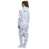 Buy cheap White Stand Collar ESD Anti Static Jumpsuit Clean Room Jumpsuit from wholesalers