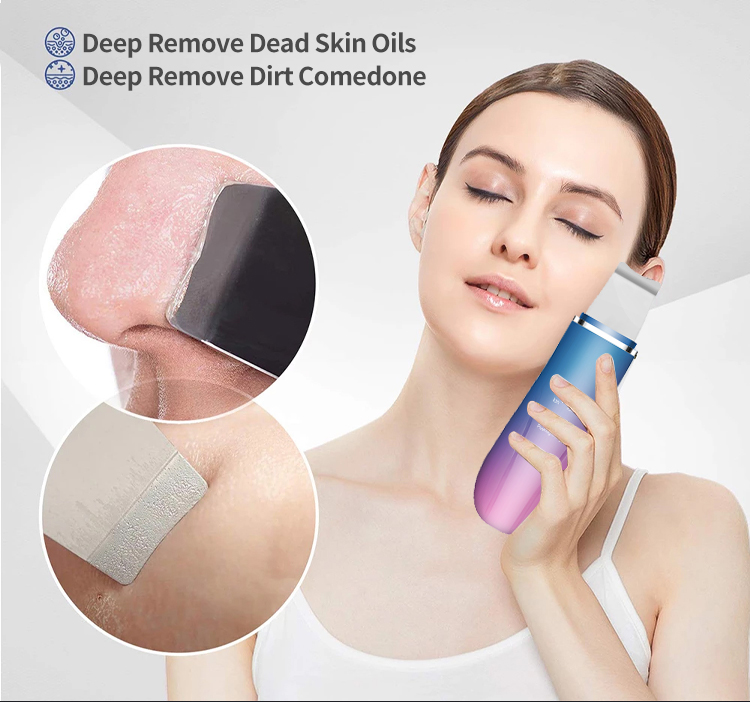 Exfoliator Ultrasonic Skin Facial Beauty Device For Blackhead Removal