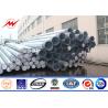 Buy cheap 69KV Power Lines Galvanised Steel Tubular Electric Pole With Bitumen from wholesalers