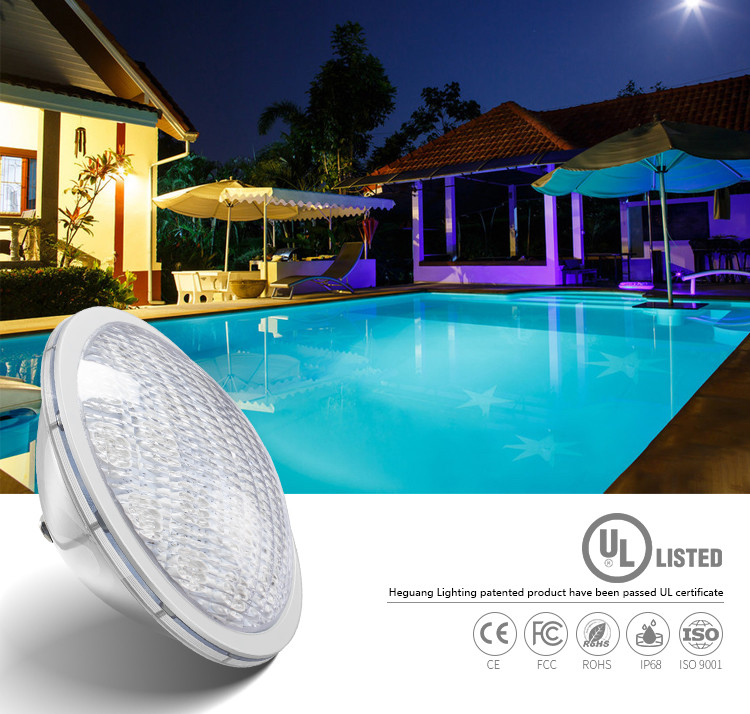 Housing Assembly 100% RGB Synchronous Control 18W PAR56 IP68 LED Pool Light Bulb