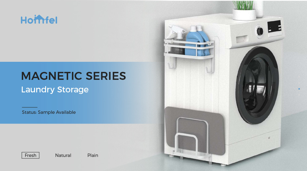 Customized Magnetic Laundry Organizer Rack With Magnetic Attraction