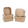 Buy cheap Disposable PET Kraft Paper Square Lunch Box With Lid Fast Food Packaging For Household Bento And Sushi Disposable Paper Bowl from wholesalers