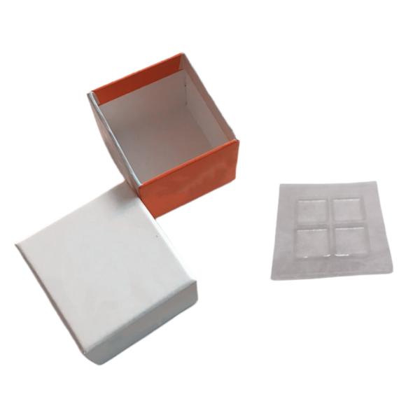 Buy cheap 4 Pcs Chocolate Rigid Paper Gift Box Packaging Food Grade Embossing from wholesalers