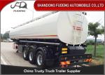 Transport chemical liquids Fuel Tanker Semi Trailer 45000 Liters 6 cabins