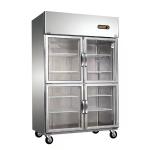 Professional Cold storage four door upright stainless steel commercial