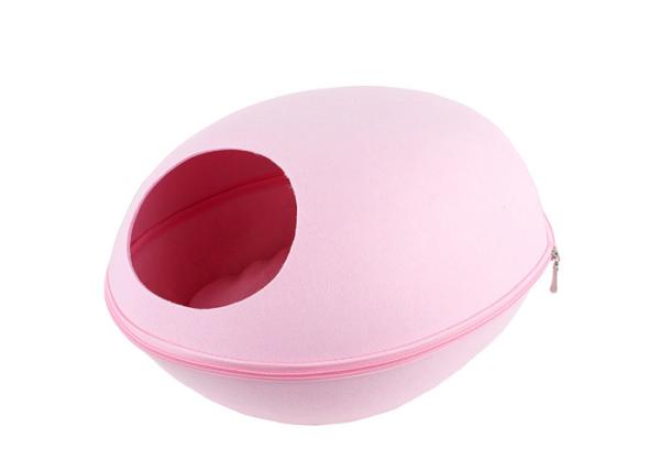 Buy cheap Zipper EN 71 Natural 33cm Length Felt Cat Cave Bed from wholesalers