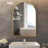Buy cheap Customized Logo Decorative Wall Mirror with Arched Aluminum Frame and Customer Logo from wholesalers
