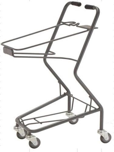 Buy cheap Shopping Basket Trolley Retail Grocery Store Baskets On Wheels 565×490×930 mm from wholesalers