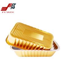Buy cheap Fast Food Microwavable Oven Airline Meal Tray Takeaway Aluminum Foil Packing product
