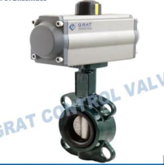Buy cheap Pneumatic Control WCB Butterfly Valve DN15 - DN600 Auto Sealed Oil Media from wholesalers