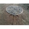 Buy cheap Patio Furniture Wrought Iron Antique Cast Iron Table And Chairs Powder Coating from wholesalers