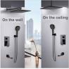 Buy cheap 8-12 Inch Concealed Shower Faucet , Solid Brass Ceiling Shower Faucet Three Modes from wholesalers
