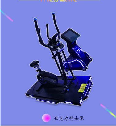 Acrylic Virtual Reality Machine Knight Black Bike Riding with 9d vr glasses